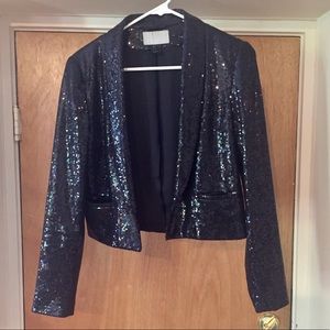 Sequined Black H&M Blazer